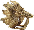 Guichifun Collectible Figurine Goldfish Statue Decor - Betta Sculpture Decoration Luckly Wealth Resin Fish Figurines Office Shelf Sculpture Home Decor Birthday Gifts for Father 14 X 6 X 13 inch