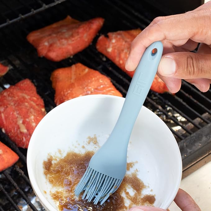 GIR: Get It Right Silicone Basting Brush – High Heat Resistant Kitchen Tool for Cooking, Grilling & Baking, Ultimate - 8IN, Black