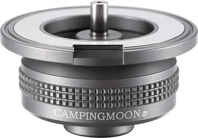 camping moon Camping Gas Stove Adapter, Input: EN417 Lindal Valve Canister, Output: Butane Gas Stove Z13M