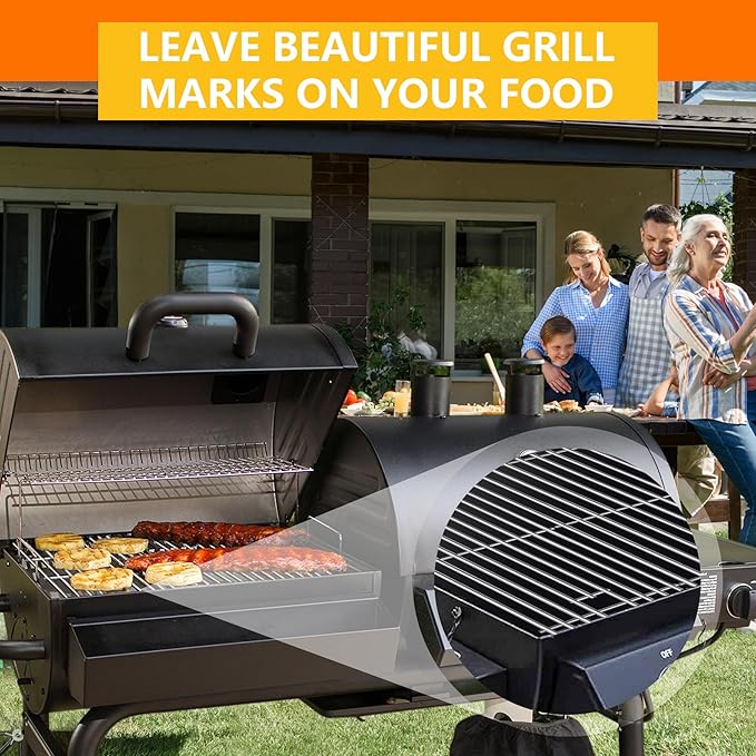 CANDANA Cooking Grates for Char Griller, Stainless Steel Grill Grids Stainless Steel Grill Rack 2121 2123 2222 2828 3001 3030 3725 4000 5050 5252 5650 9020