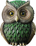 Artpaul Owl Decorations for Home Small Owl Decor Figurines Shelf Decor Home Office Living Room Decorations Birthday Gifts (Green)