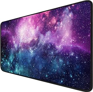 Gaming Mouse Pad, 31.5x15.7x0.12 inch Waterproof Computer Keyboard Mouse Mat Non-Slip Mousepad Rubber Base and Stitched Edges for Game Players, Office, Study, Esports Pros, Home, Desktop