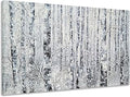 Yihui Arts - One Panel Canvas Wall Art Snowy White Forest Picture Art Print Winter Nature Landscape Painting Contemporary Artwork for Bedroom Living Room Office Wall Decor Framed Easy Hanging