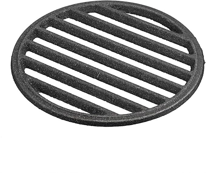 Cast Iron Bottom Fire Grate - 7.5 Inch Round BBQ Grill Grate Replacement, High Heat Charcoal Plate Bottom Grate Grill Parts, Fireplace Grate for Fire Pit Project BBQ Accessories Parts