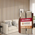 Avana Acoustic Wood Wall Panels – 47.2 X 12.6 White Oak Acoustic Panels 2 PCs – Modern Wall Panels for Interior Wall Decor for Homes, Offices, Studios – Sturdy and Durable Wood Panels for Wall