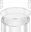 Heavy Duty Stainless Steel Fire Pit Cooking Grates Accessory Kit, Fire Pit Stand for 19.5" Solo Stove Bonfire, Easy Install Round Cooking Grill Grate for Outdoor Camping BBQ Picnic