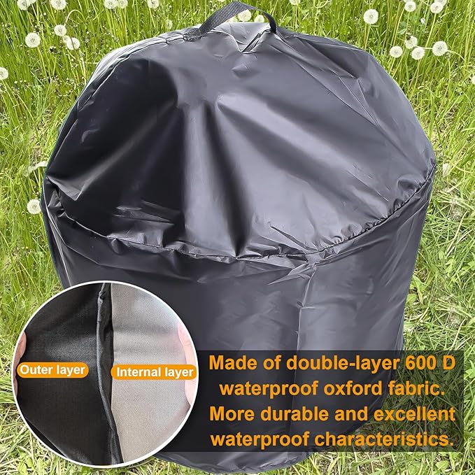 27" Fire Pit Lid with Handle for Solo Stove Yukon 1.0 / 2.0 Fire Pits, Stainless Steel Fire Pit Hard Cover with Fire Pit Cover, Camping Stove Accessories for Other 27" Outdoor Low Smoke Stoves