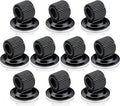 Outus 10 Pcs Black Pen Holder Clips Steel Pen Holder Self Adhesive Pencil Organizer with Adjustable Spring Loop for Refrigerator Whiteboard Erase Board and Bulletin Board Map