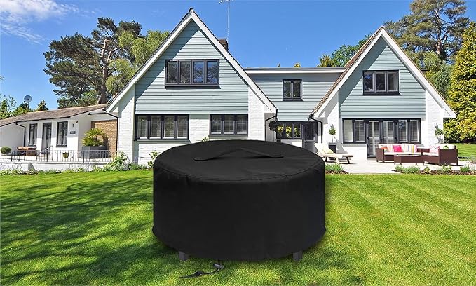 Fire Pit Cover for Solo Stove - Surround Tabletop Shelter, Elevation for Ranger & Bonfire Fire Pits, Black, 44" D x 20" H
