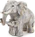 Good Luck Decorations Elephant Gifts for Women,Unique Figurines Decor for The Home, Room,Bathroom,Bedroom,Classroom Shelf Décor (Silver)