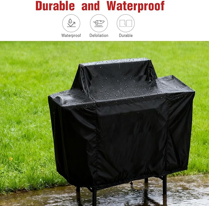 Outdoor Fryers Cover for Feasto Outdoor Propane Deep Fryer, Portable Waterproof Dual Tank Propane Fryer Cart Cover - 45" D x 22" W x 41" H