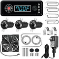 Non-WiFi/Bluetooth Smoker Parts for Masterbuilt Gravity Series 560 800 1050 Control Panel Replacement Fan Kit Power Adapter Cords Hopper Lid Door Switch Digital Charcoal Grill MB20041020 MB20040122