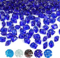 Skyflame 10-Pound Polygon Fire Glass for Fire Pit Fireplace Landscaping, 1/2-Inch Cobalt Blue