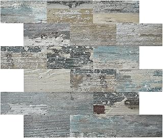 Art3d 5-Sheet (Pack of 5) Wall Panel Wood, Green