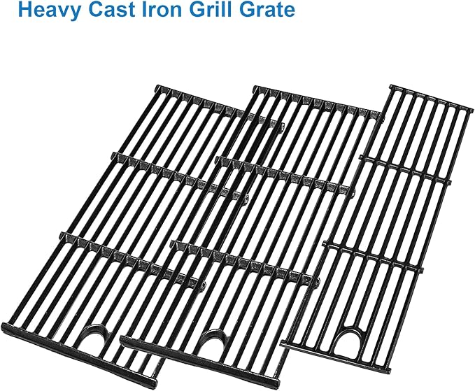 for Charbroil 463448021 Parts Grill Grate for Charbroil Performance 5 Burner Gas Grill Replacement Part Cast Iron Cooking Grate for Charbroil 463449021 463466522 463455021 463451022 5-Burner Gas Grill