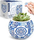 PieceRelax 3D Puzzle Planter 80 Pieces - Flower Pot - Danish Folklore Style, for Mom, Home Decor Flower Pots for Indoor Cactus, Succulents Pots [K1117]