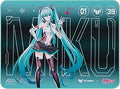 ASUS TUF Gaming P1 Hatsune Miku Edition Portable Gaming Mouse Pad – 10” x 8” (Medium Size), Aqua, Protective Coating, Water-Resistant Surface, Durable Anti-Fray Stitching, Non-Slip Rubber Base