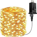 66Ft 200 LED Fairy Lights Plug in, Waterproof String Lights Outdoor & Indoor 8 Modes Christmas Light Bedroom Decor, Timer Twinkle Lights for Girl's Room Garden Party Christmas Decorations (Warm White)