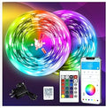 DAYBETTER LED Strip Lights 130ft Lights Strip for Bedroom, Desk, Indoor Room Bedroom Brithday Gifts RGB Decor with Remote and 24V Power Supply