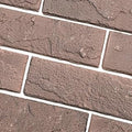 60 Red/Brown Thin Brick Wall Tiles, Clay Manufactured Faux Brick Veneers for Bedroom, Bathroom, Kitchen, Fireplace and Fence Wall Panels (8.5 sq.ft)