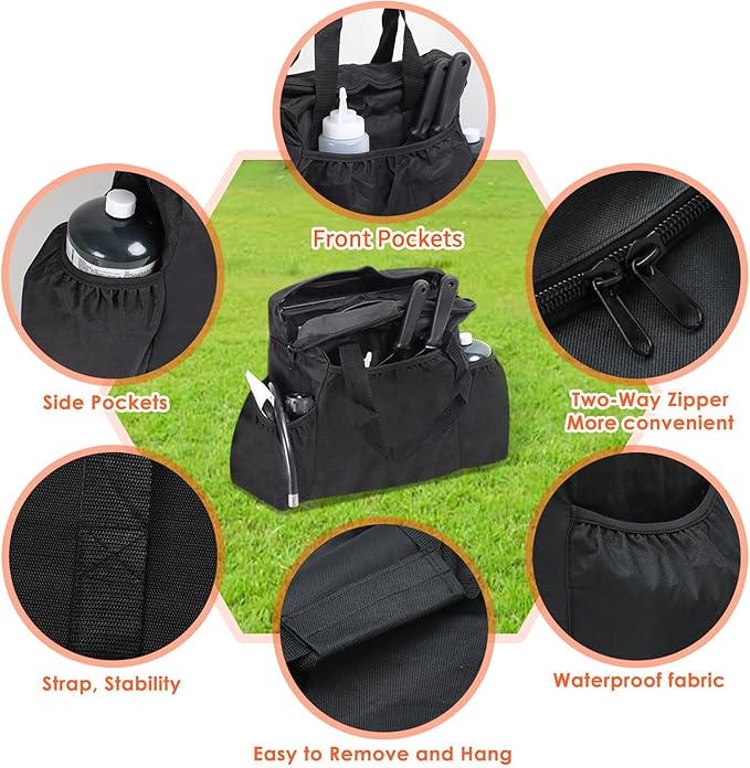 Carry Case for Coleman Road Trip 285/225/LX/LXE/LX Grill Grates, Portable Grill Accessories Organizer for Outside, Compatible with Swaptop Cast Iron