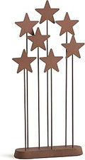 Willow Tree Metal Star Backdrop, Designed for Classic Nativity Collection, Stand Rustic Metal Stars Behind Holy Family or Next to Creche, Hand-Painted Accessory