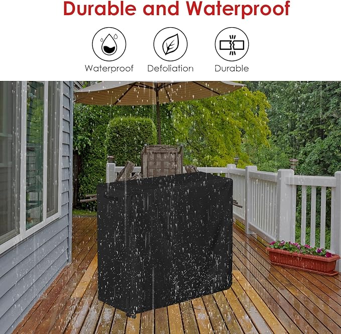 Outdoor Fryers Cover for VEVOR Outdoor Propane Deep Fryer, Portable Waterproof Dual Tank Propane Fryer Cart Cover - 45"D x 17.5"W x 36"H