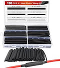 Nilight 130 Pcs 3:1 Heat Shrink Tubing Kit Dual Wall Adhesive Sleeve Tube Electrical Wire Cable Wrap Tube Assortment with Storage Case for DIY