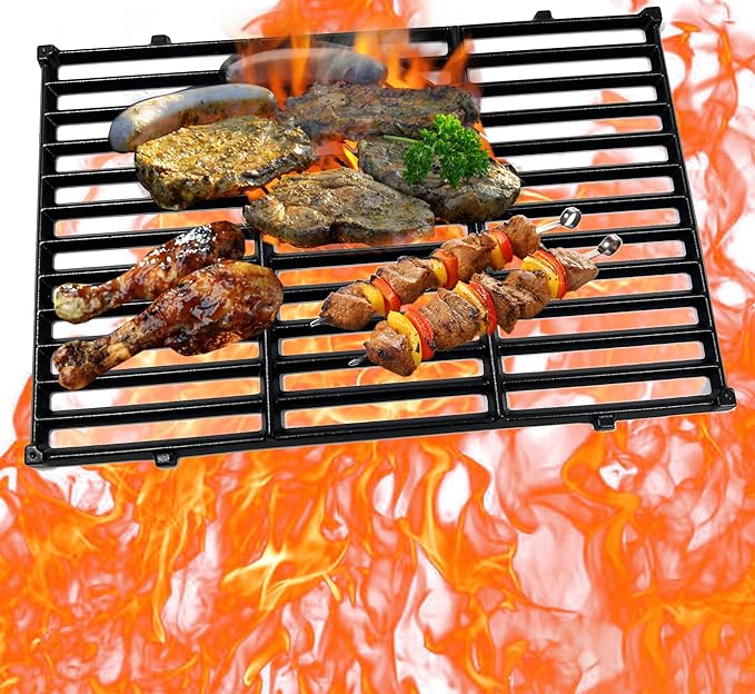 Direct Store DC130 17.5" 7638 2pk Cast Iron Cooking Grill Grates Replacement for Weber Spirit 300, 310, 320 Series, Spirit 700, Genesis Silver B/C, Genesis Gold B/C, Genesis Platinum B/C Gas Grills