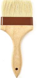 Durable, Real Wood 4 Inch Boar Bristle Pastry Brush. Grill and Kitchen Flat Brushes for Basting Meat, Spreading Butter, Eggs, BBQ Sauce or Marinades. Chef Quality Cooking, Baking or Grilling Tools