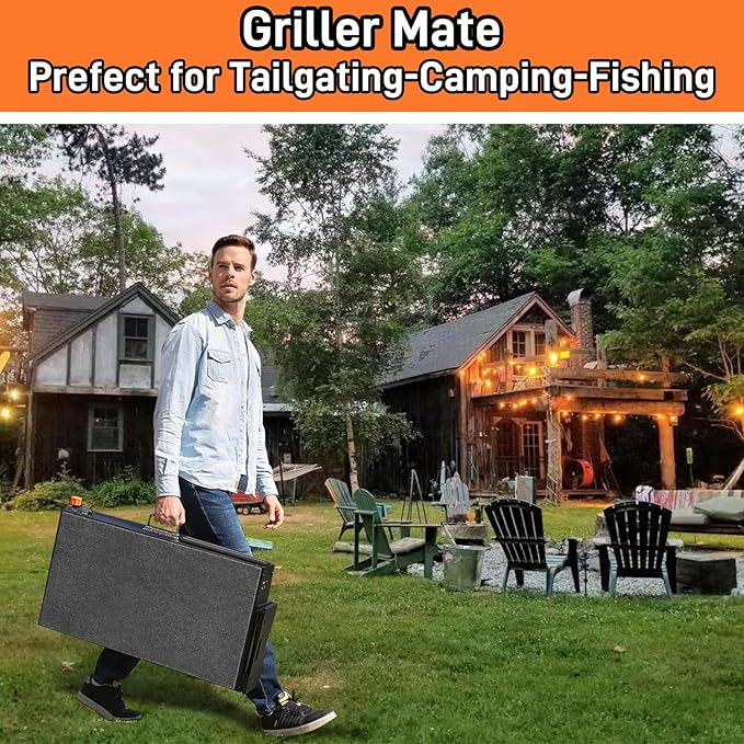 EUTRKei Outdoor Grill Table Cart &Griddle Cover - Blackstone Griddle Stand with 4 Wheels, Tool Holder & Paper Towel Holder - Compatible with 17"/22" Blackstone, Blackstone 22 Inch Griddle Cover
