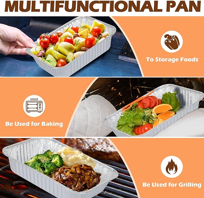 Grease Tray Liners for Monument Gas Grill Replacement Parts, Disposable Grease Box Liner for Most Monument Gas Grills Drip Pan Accessories, for‎ Monument 35633 24367 13892 Aluminum Foil Liner, 20 Pack