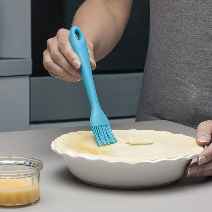 Zeal Silicone Pastry Basting Brush Aqua Blue (8"/20cm), 20 cm
