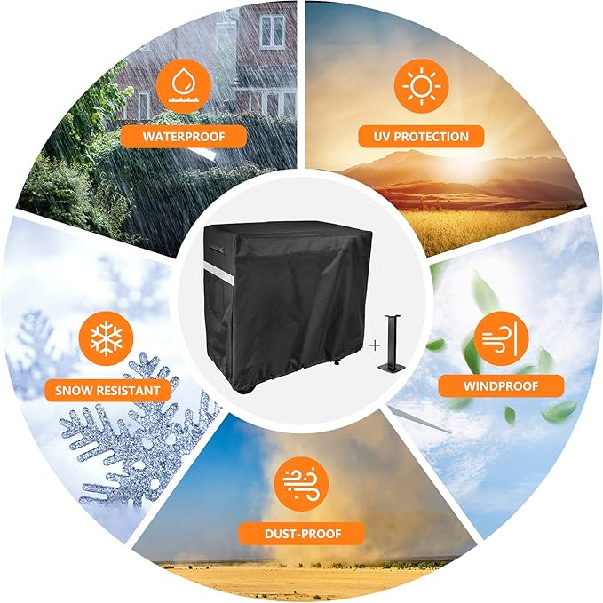 Utheer Grill Cover for Camp Chef FTG600 Flat Top Grill and Camp Chef 4-Burner Griddle BBQ Cover for Blackstone/Pitboss 22"Griddle for Royal Gourmet Cuisinart cart, Keter Patio Cooler and Beverage Cart