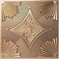 Art3d Drop Ceiling Tiles 24x24 in Bronze (12-Pack, 48 Sq.ft), 3D Wainscoting Panels Glue Up 2x2
