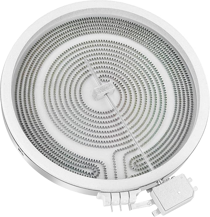 Upgraded WB30X24111 WB30T10133 Range 9" Dual Radiant Surface Element Compatible with G-E Hot-Point Electric Range 9 inch Dual Surface Burner Element, Replace 2512343818-1 Year Warranty by Fetechmate