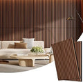 2 Pack Wood Panels for Wall, 47.24" x 23.81" Acoustic Wood Slat Wall Panel for Interior Decor & Noise Reduction, Soundproof Wood Wall Panel, Sound Absorbing Wall Panels for Home Office Studio, Walnut