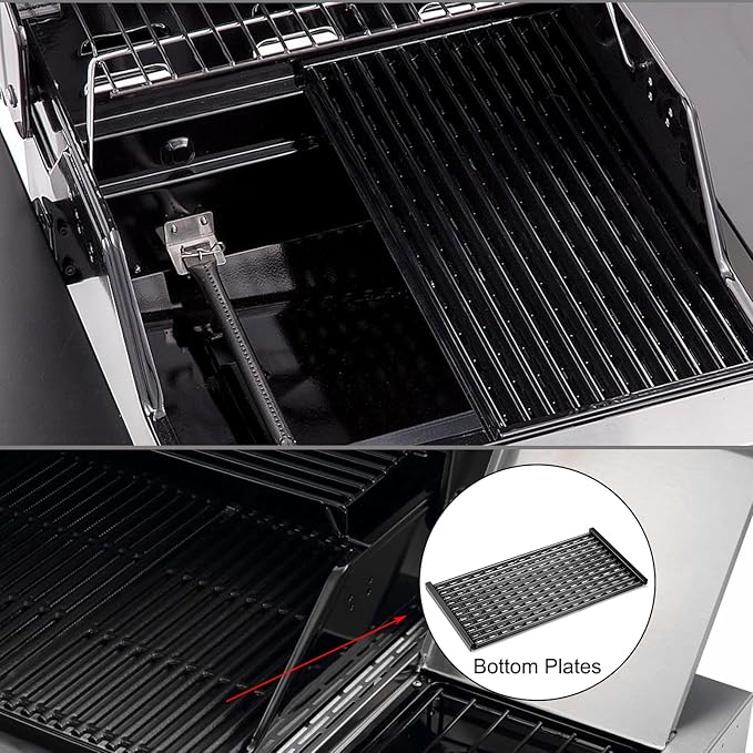 463672016 Emitter Plates Replacement for Charbroil Performance 2 Burner Tru Infrared Grill Parts 463672416 463672419 463633316 463672216 Grill Grates 463672019 463672219 Emitter Panel Searing Grates