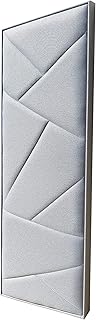 Sublime Acoustic Panel | Professional Sound Absorbing Panel | Decorative Soundproof Panel | Acoustic Wall Panel (38x15x2 in - 1 piece - Gray)