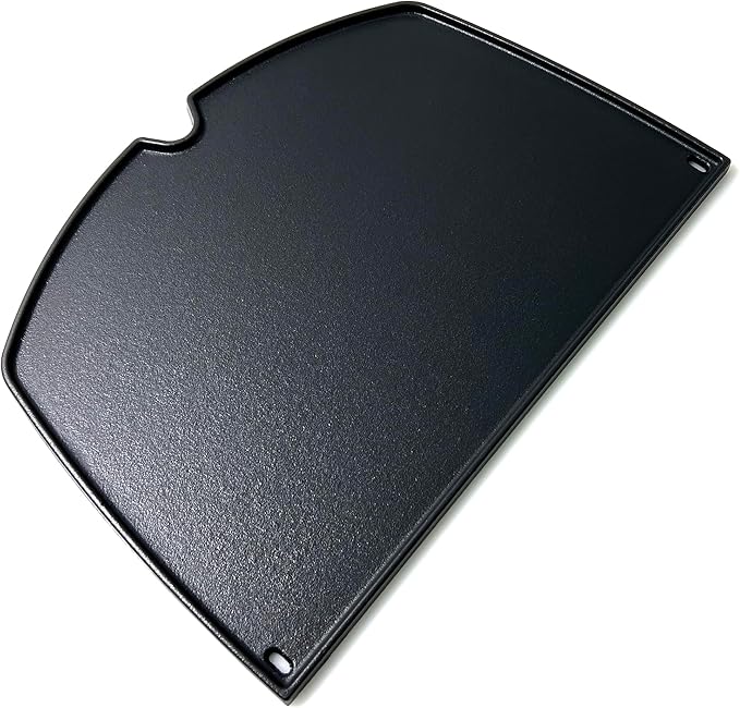 Direct Store DC138 6506 Cast Iron Griddle for Weber Q300 Q320 Q3000 Q3100 Q3200 Series Gas Grills Part, Replacement Part for Weber 57060001 586002 426001 56010049 404341, 1 Piece Black Griddle