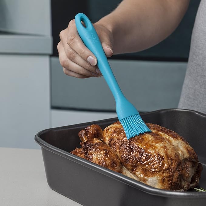 Zeal Silicone Pastry Basting Brush Aqua Blue (8"/20cm), 20 cm
