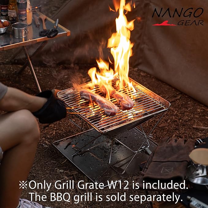 NANGOGEAR 304 Stainless Steel 13 Inches Cooking Grate Grill Grate W12