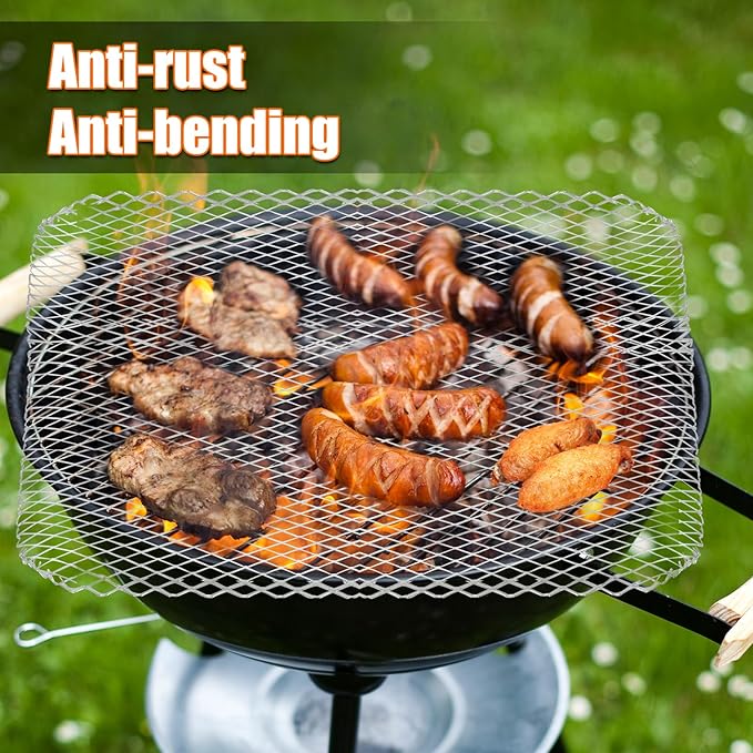 10 Pack BBQ Grill Mesh Mat,Mesh Baking Tray,Grill Mesh,Disposable Barbecue Padding for Outdoor Barbecues (10 Pack)