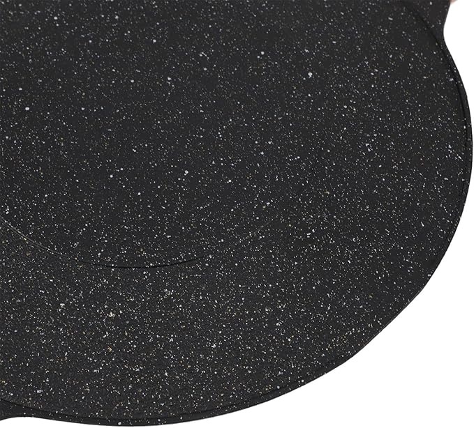 gernie Korean BBQ Grill Pan, Nonstick Round Griddle Grill Pan, Portable Round Cast Iron Skillet with Handle, Multifunctional Stove Plate for Meats, Pancakes, Korean Grill Pan for, gernief9w01iphkm-13