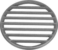 PATIKIL Cast Iron Fire Grate, 9.8" Round BBQ Grill Grate Replacement High Heat Charcoal Plate Fire Bottom Grate Grilling Accessories 6 Slots for Grilling Barbecue