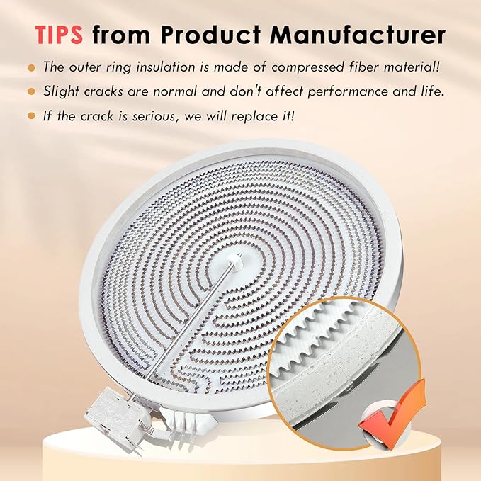 Upgraded MEE62704901 W10162041 318297810 12" Triple Radiant Surface Element Compatible with LG Kenmore Whirlpool Electric Range