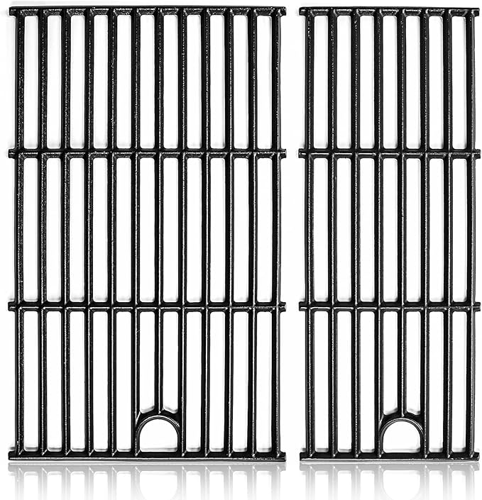 Uniflasy Cast Iron Cooking Grates fits CharBroil 2-Burner 463630021 463655021 463655421 463655621,Grids for Charbroil 463660421 463654022 463660021 463644220 463632320 Replacement Grill Grates