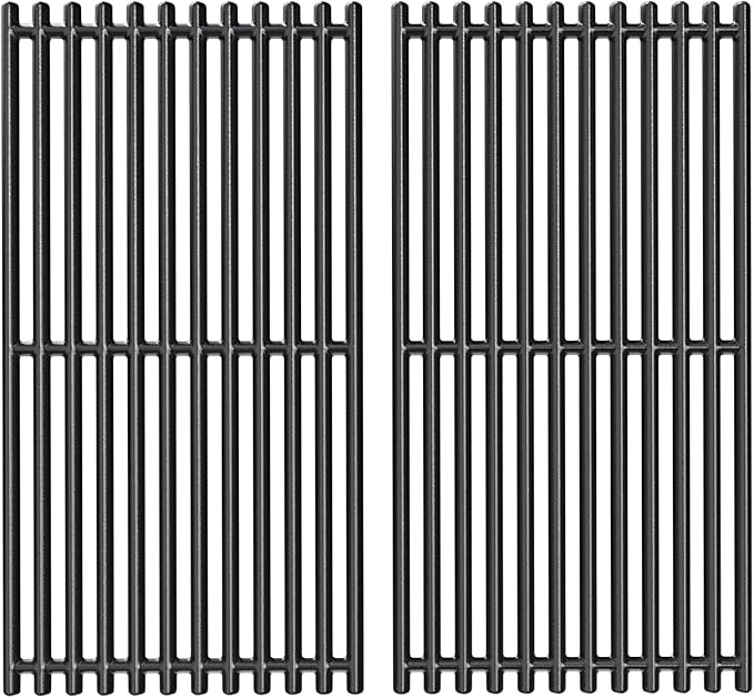 Uniflasy 17 x 8 3/4 Cast Iron Cooking Grate fits CharBroil Commercial 463644220 463632320 463642316 463245518 463630021 G369-0030-W2 2Burner Grill Replacement Part Grid for Nexgrill 720-0864M 720-0864