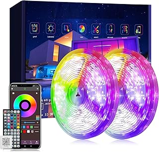 Ledagic Led Lights for Bedroom 200 ft (2 Rolls of 100 ft), Ultra Long Smart Led Strip Lights with App Remote Control, RGB Music Sync Color Changing Lights for Bedroom, Kitchen, Party, Home Decoration