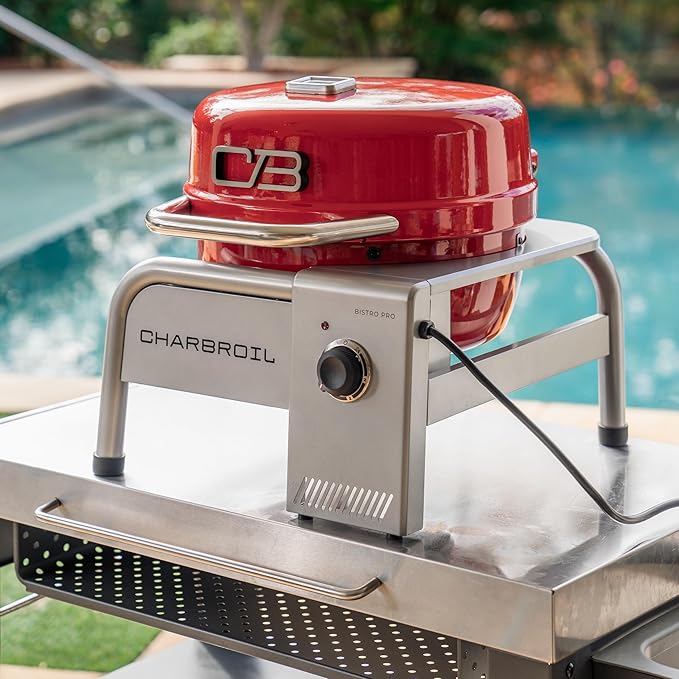 Charbroil Bistro Pro Tabletop Electric Grill, Red - 25302150